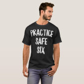 安全なSi社会的おもしろい配達内向的な練習 Tシャツ (正面フル)