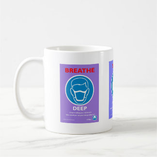 安全についてのマグがあないで下さい コーヒーマグカップ