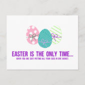 安全に卵を1つの籠に ポストカード (正面)