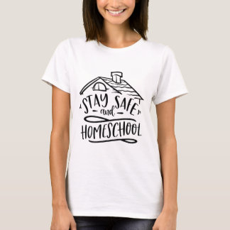安全に家の学校に通う Tシャツ
