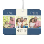 安全に患者さんになる3カスタム枚 カーエアーフレッシュナー (裏面)