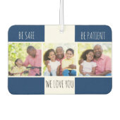 安全に患者さんになる3カスタム枚 カーエアーフレッシュナー (正面)