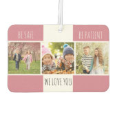 安全に患者になれる3写真のピンクカスタム色 カーエアーフレッシュナー (裏面)