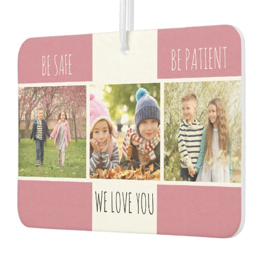 安全に患者になれる3写真のピンクカスタム色 カーエアーフレッシュナー (左)