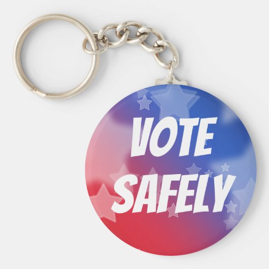 安全に投票する キーホルダー (正面)