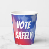 安全に投票紙杯 紙コップ (正面)