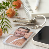 安全に運転しろ!私と一緒にここに来て欲しい キーホルダー (正面右)