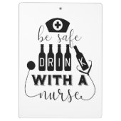 安全に飲めるナース クリップボード (裏面)