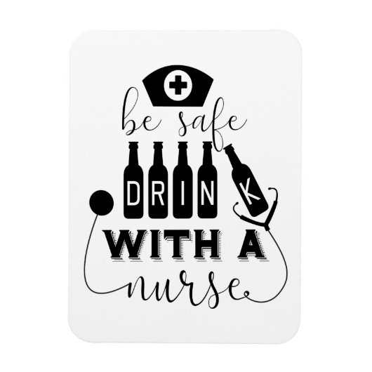 安全に飲めるナース マグネット (縦)