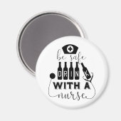 安全に飲めるナース マグネット (正面/裏面)