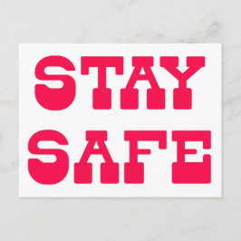 安全に！コロナウイルス – 勇気付けられる ポストカード