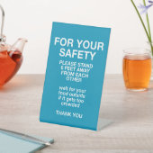 安全のために 台座サイン (インサイチュ)