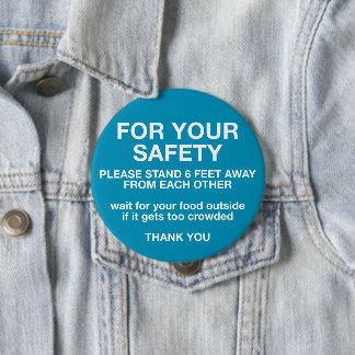 安全のために 缶バッジ