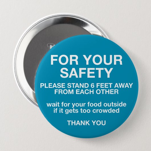 安全のために 缶バッジ (正面&裏面)