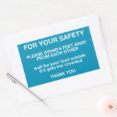 安全のために 長方形シール (封筒)