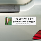 安全のSakePleaseのためにテールゲートは… バンパーステッカー (車上)