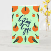 安全を保つ カード (黄色い花)