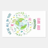 安全を守れ！ 長方形シール (正面)