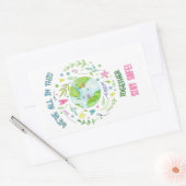 安全を守れ！ 長方形シール (封筒)