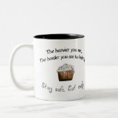 安全を維持食べする ツートーンマグカップ (左)