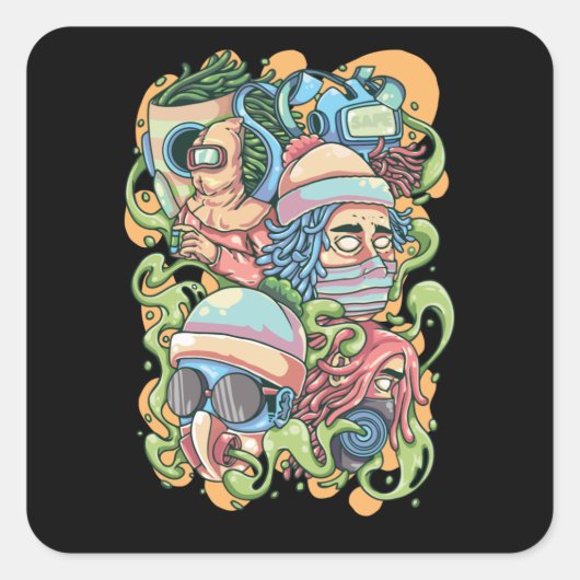 安全を維持 スクエアシール (正面)