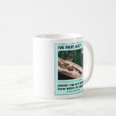 安全アライグマ コーヒーマグカップ (正面右)