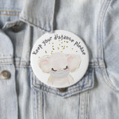 安全エレファントチャイルドコロナ社会不安 缶バッジ (インサイチュ)