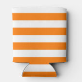 安全オレンジと白ストライプ色 缶クーラー (裏面)