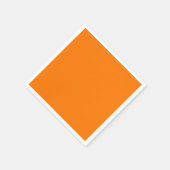 安全オレンジ無地の色 スタンダードカクテルナプキン (角)