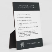 安全カスタムを示す実在エステートロゴオープンハウス フォトプラーク (側面)