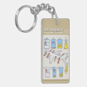 安全カードエアライナーキーチェーン キーホルダー (正面左)
