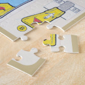 安全カード飛行機パズル ジグソーパズル (側面)