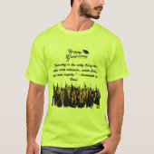 安全グリーンドリームが飛躍 Tシャツ (正面)