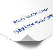 安全スローガン記号…自分で作れ！ ポスター (角)