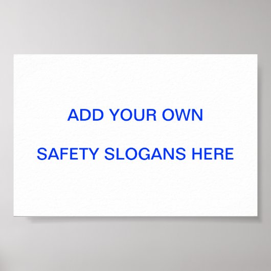 安全スローガン記号…自分で作れ！ ポスター (正面)