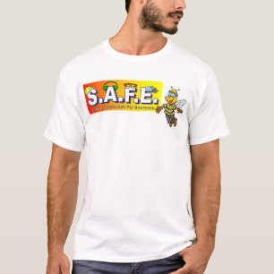 安全チームTシャツ前部および背部デザイン Tシャツ