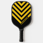 安全ビーノスタルジックヴィンテージシブロンと名前 ピックルボールラケット (裏面)