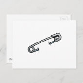 安全ピンの結束 ポストカード (正面/裏面)
