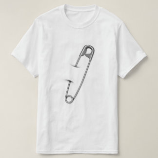 安全ピンの静か抗議 Tシャツ