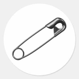 安全ピンステッカー(大) ラウンドシール