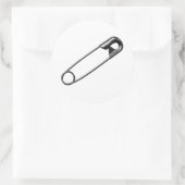 安全ピンステッカー（大） ラウンドシール (バッグ)