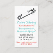 安全ピン仕立て名刺 名刺 (正面)