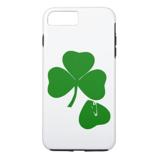 安全ピン付きクローバーSt Patrick's Day Get Lucky iPhone 8 Plus/7 Plusケース