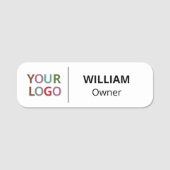 安全ピン名タグまたは磁気ロゴ付カスタムき磁気 名札 (正面)