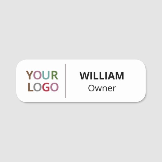 安全ピン名タグまたは磁気ロゴ付カスタムき磁気 名札 (正面)