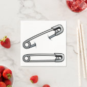 安全ピン紙ナプキン スタンダードカクテルナプキン (インサイチュ)