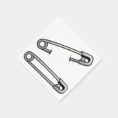 安全ピン紙ナプキン スタンダードカクテルナプキン (角)