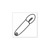 安全ピン ラバースタンプ (インプリント)