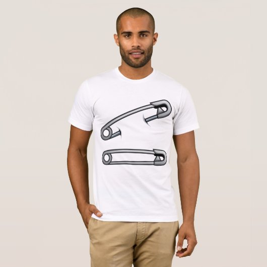 安全ピンTシャツを修復 Tシャツ (正面フル)