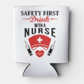 安全ファーストドリンクナースJOb 缶クーラー (正面)